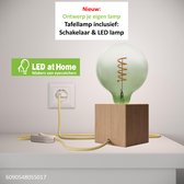 LEDatHOME – Tafellamp | Creatie door KLANT | Inclusief LED lamp en snoerschakelaar. Stel ook je eigen lamp samen. Het kan en met 2 jaar garantie!