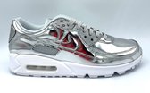 Nike Air Max 90 Metallic Pack 'Silver' - Sneakers - Unisex - Maat 44.5 - Zilver