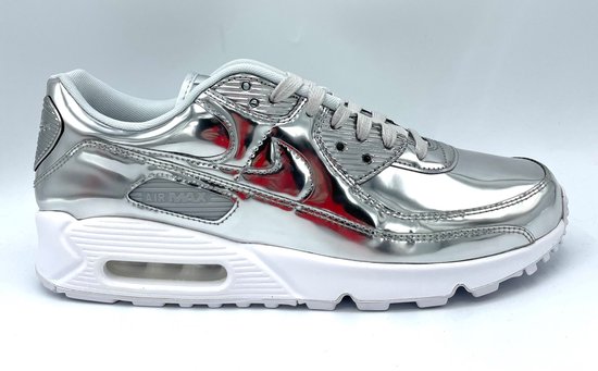 Nike Air Max 90 Metallic Pack 'Silver' - Sneakers - Unisex - Maat 44.5 -  Zilver | bol