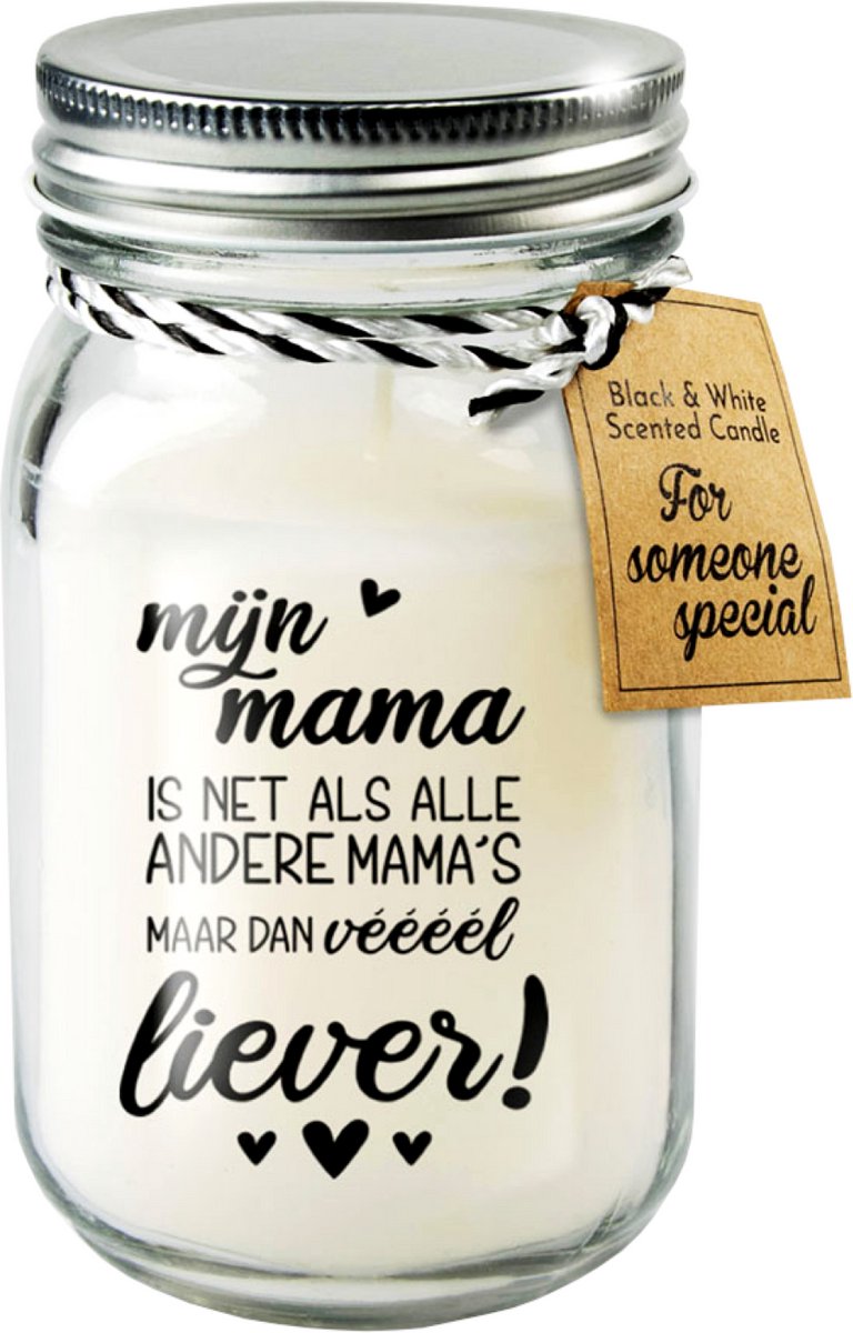 Black & White geurkaars - Mama