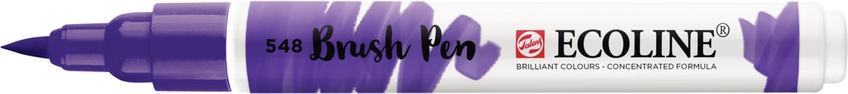 Ecoline - Brushpen - Blauw violet -548 Talens