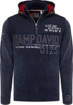 Camp David ® Pullover met afneembare capuchon Polar Ocean donkerblauw