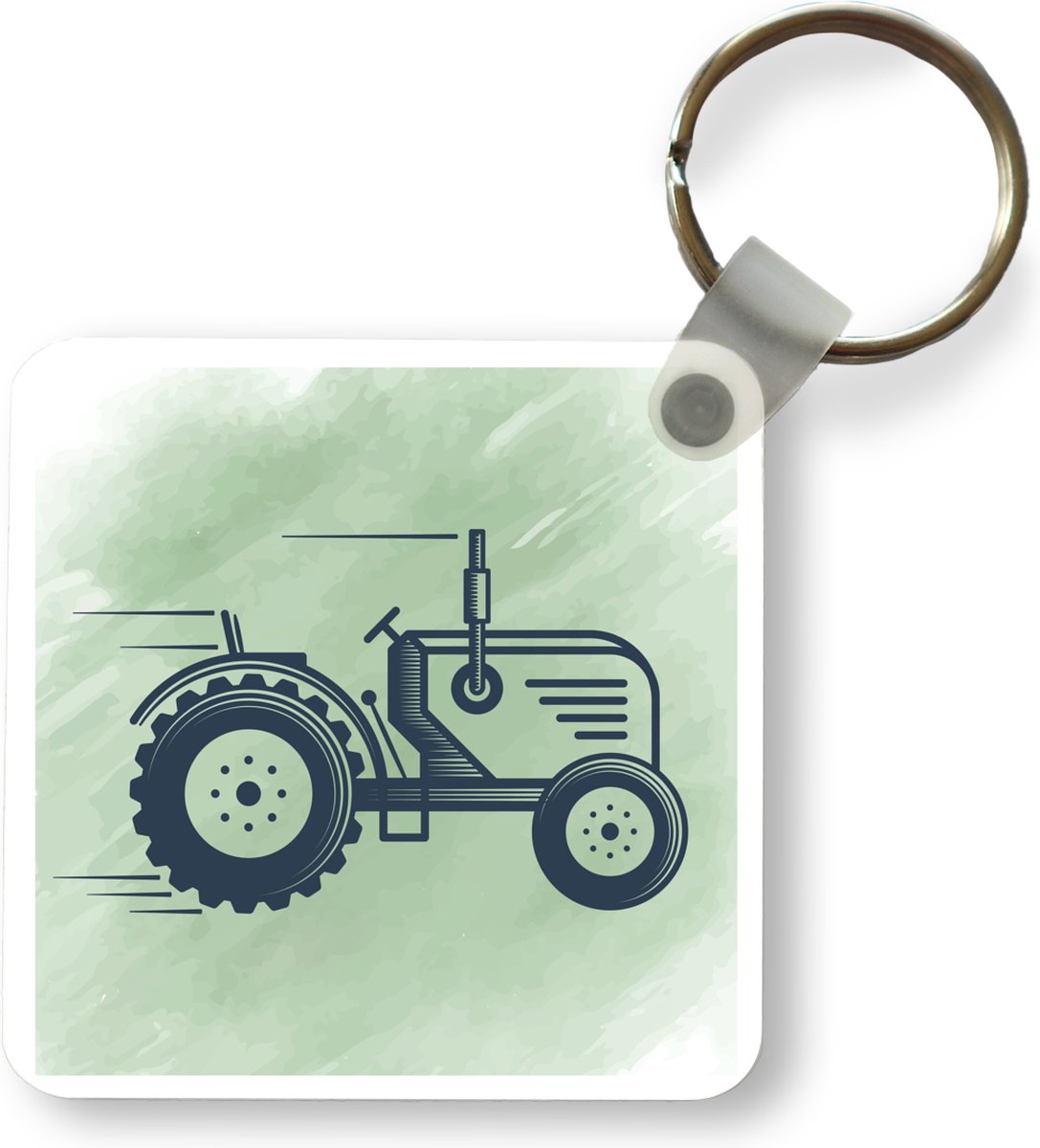 Sleutelhanger - Uitdeelcadeautjes - Tractor - Wiel - Zwart - Plastic |  bol.com