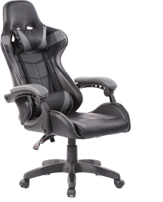 Gamestoel Cyclone Bureaustoel Zwart Grijs Ergonomisch - Gamestoel - €70,25