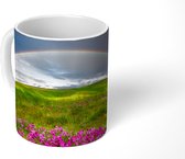 Mok - Regenboog - Bloemen - Heide - 350 ML - Beker