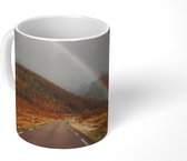 Mok - Herfst - Regenboog - Weg - 350 ML - Beker