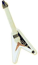 Jumbo Flying V Guitar, blanche
