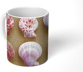 Mok - Schelpen - Roze - Strand - 350 ML - Beker