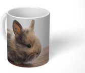 Mok - Baby - Konijn - Hout - 350 ML - Beker