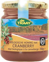 Honing met cranberry De Traay - Pot 250 gram - Biologisch