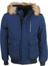 Wildstream - Heren Winterjas - Met Teddy Gevoerde Capuchon - Navy