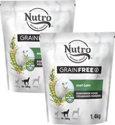 Nutro adult graan vrij lam 2x 1,4kg ( honden 10 tot 30kg)