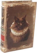 Baroque Collection - Opbergdoos in Boekvorm - Book Box - Cat - 20cm