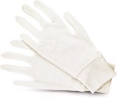 Katoenen cosmetische handschoenen met boord 6105 2 stuks/1 paar