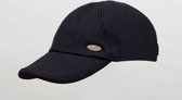 Baseball cap -Zwart Cashmere winter wol -maat L-59 cm