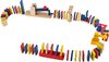 Afbeelding van het spelletje domino set playtive - Gekleurde Houten Dominostenen Set - Domino Stenen  - Dominoset 60-delig