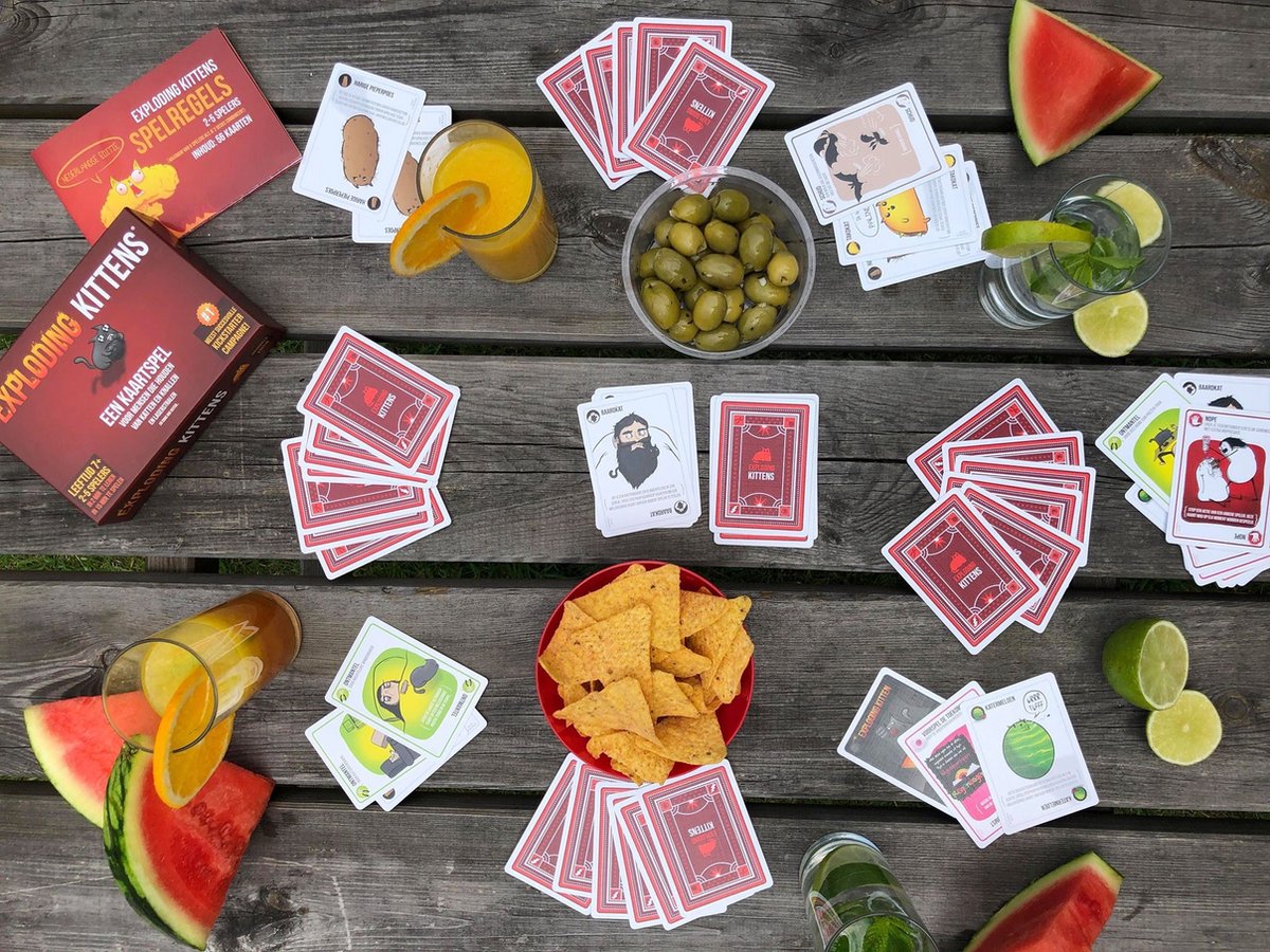 Exploding Kittens Originele Editie - Kaartspel vol spanning en humor - 2 tot 5 spelers - Vanaf 7 jaar — afbeelding 4