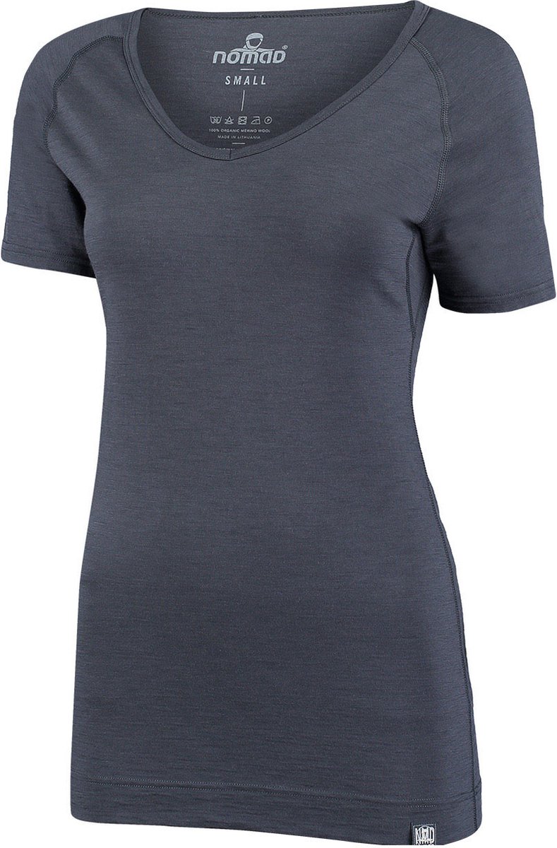 NOMAD® T-shirt Pure Merino Dames | XL | Warm, Zacht & Ademend