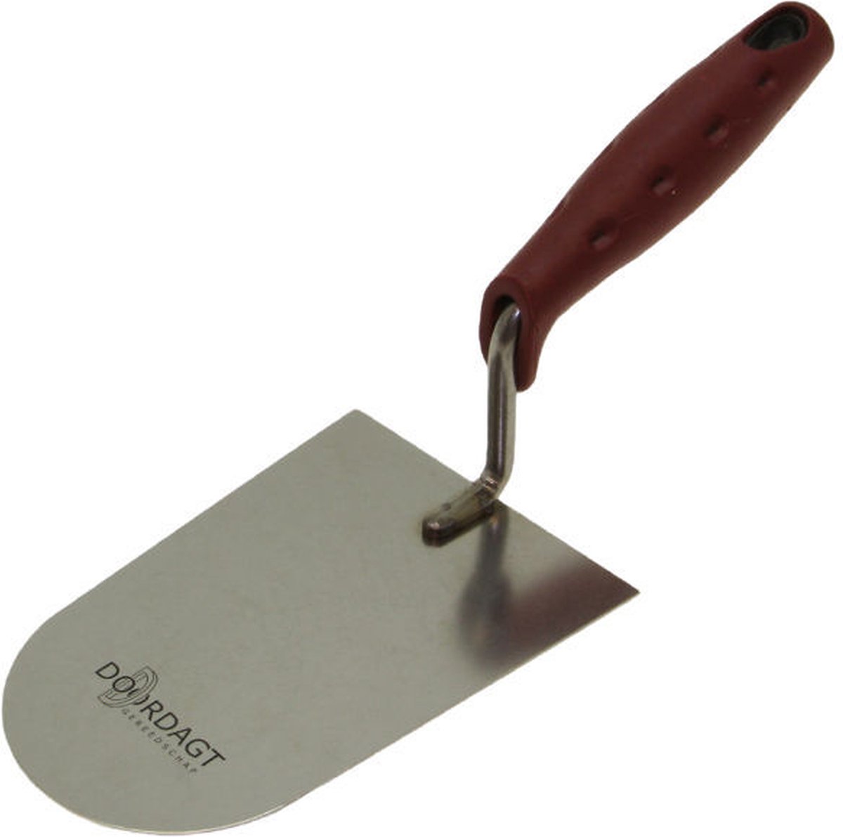 doordagt stukadoors troffel rvs rond met softgrip 140 mm