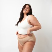 Moodies menstruatie & incontinentie ondergoed - Seamless Hiphugger - moderate/heavy kruisje - beige - maat XL - period underwear