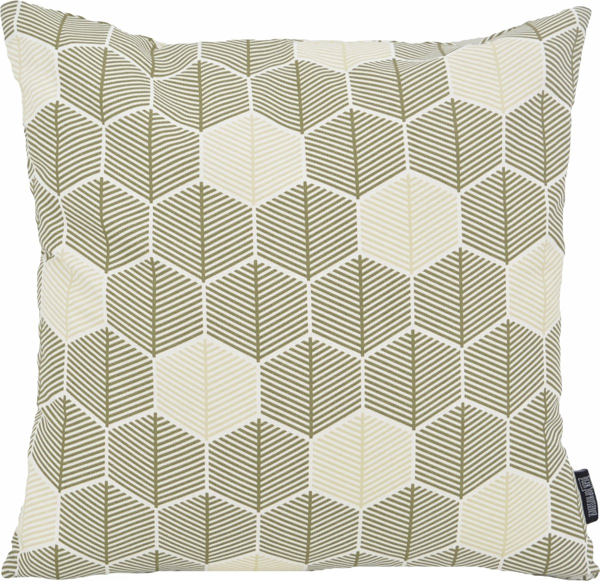Gek op Kussens! Hexagon Groen Kussenhoes | Katoen / Polyester | 45 x 45 cm