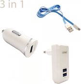 Ldnio Multifunctionele 3in1 Combinatie 2.1 A Usb Reis Oplader