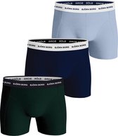 Björn Borg Essential Onderbroek - Mannen - licht blauw - groen - navy