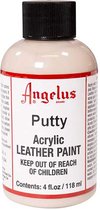 Peinture acrylique pour cuir Angelus - peinture pour tissus en cuir - base acrylique - Mastic - 118ml
