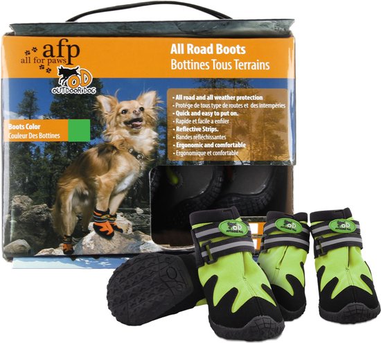 All For Paws Hondenschoenen All Road Groen M