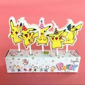 Pokemon Pikachu Cartoon Kaars 5 stuks Taart Decoratie Anime Figuur Verjaardag Party Accessoires Met Doos