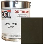 DK Therm Hittebestendige verf Serie 900 - Blik 0.50 kg - Bestendig tot 900 °C - 910 Zwart