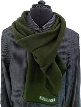 Feligi Warme Antipilling Fleece Sjaal, 28 x 150 cm -Olive