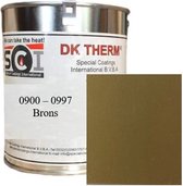 DK Therm Hittebestendige Verf Serie 900 - Blik 0.50 kg - Bestendig tot 900°C - 997 Brons