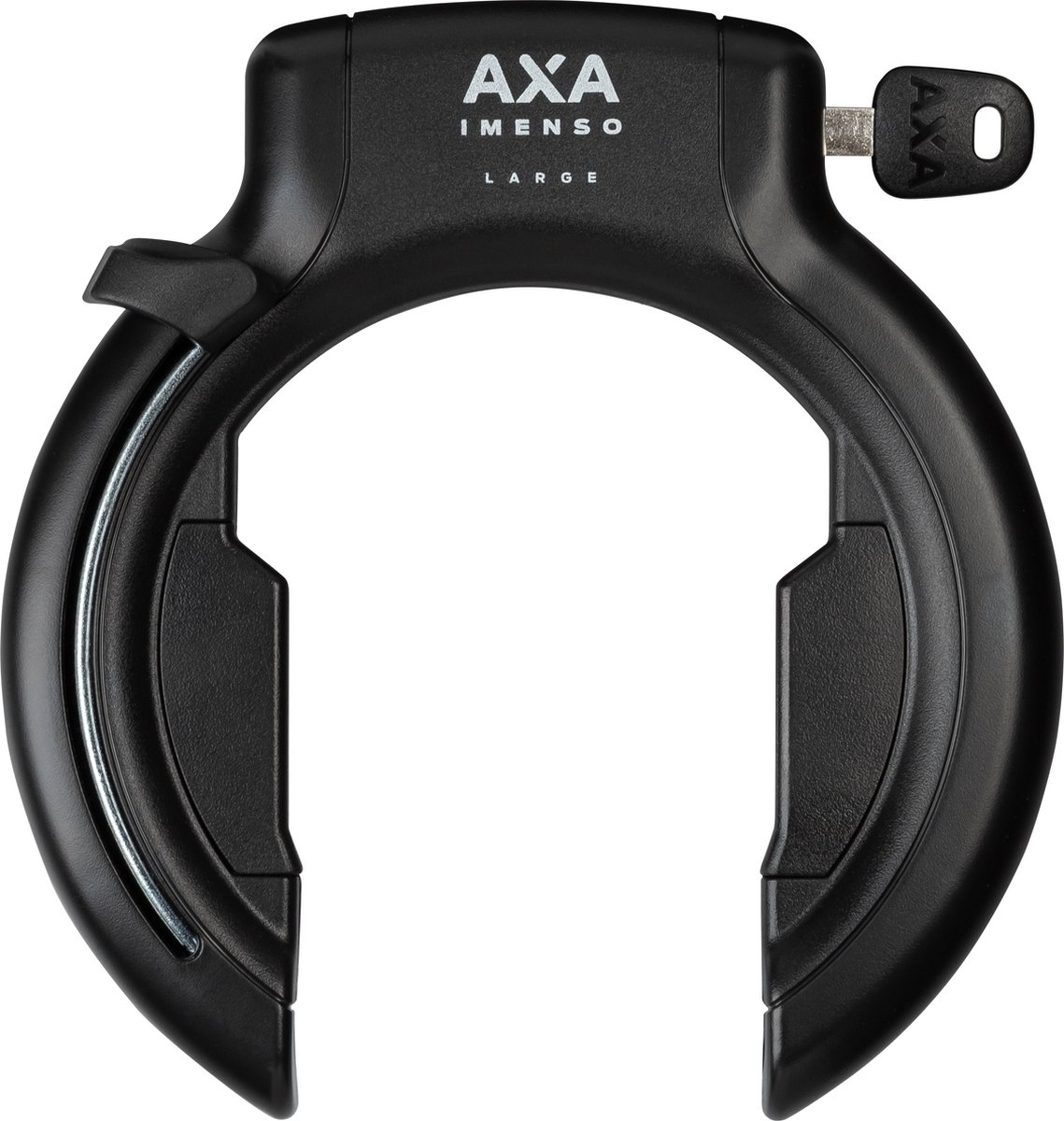 AXA Imenso Large Retractable Frameslot – Extra brede opening – Met Plug‑in mogelijkheid – Gehard staal – Multi‑bevestiging – Beveiligingsniveau 12 – Zwart