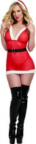 Santa Cutie Halter Bralette & Mini Skirt Set - Maat OS
