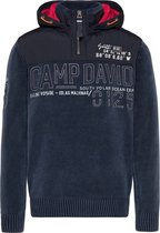 Camp David ® Pullover met afneembare capuchon Polar Ocean donkerblauw