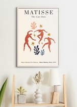 Poster In Witte Lijst - Henri Matisse - 'The Dance' - Abstracte Kunst Print - Cut Outs - 70x50 cm - Collage