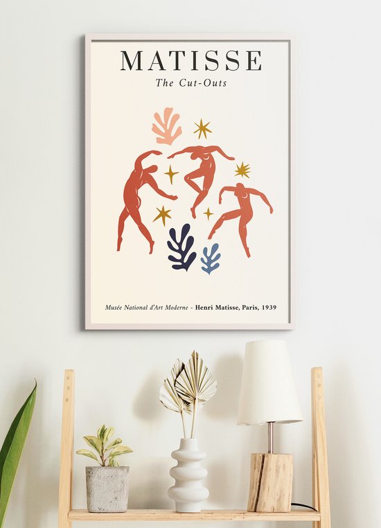 Poster In Witte Lijst - Henri Matisse - 'The Dance' - Abstracte Kunst Print  - Cut Outs... | bol.com