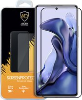 Xiaomi 11T - Xiaomi 11T Pro Screenprotector - MobyDefend Screensaver Met Zwarte Randen - Gehard Glas - Glasplaatje Geschikt Voor Xiaomi 11T - Xiaomi 11T Pro