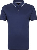 Suitable - Poloshirt Liquid Donkerblauw - L - Modern-fit