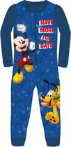 Mickey Mouse onesie / huispak / pyjama - maat 92/98 - blauw
