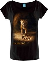 Disney The Lion King Dames Tshirt -L- Little Lion Zwart