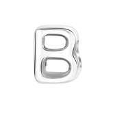 Gerecycled stalen charm letter - b