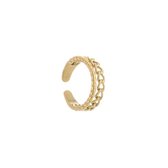 Michelle Bijoux Ring schakels patroon one size goud JE12117