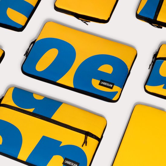 Housse MacBook Pro 14 pouces en matériau recyclé - Housse ou étui jaune pour ordinateur portable pour nouveau MacBook Pro 14 pouces (2021) - Choix durable