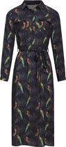 Smashed Lemon Jurk 21874 Ink/green Dames Maat - XL