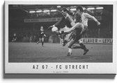 Walljar - AZ 67 - FC Utrecht '80 - Muurdecoratie - Canvas schilderij