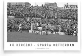 Walljar - FC Utrecht - Sparta Rotterdam '70 - Zwart wit poster