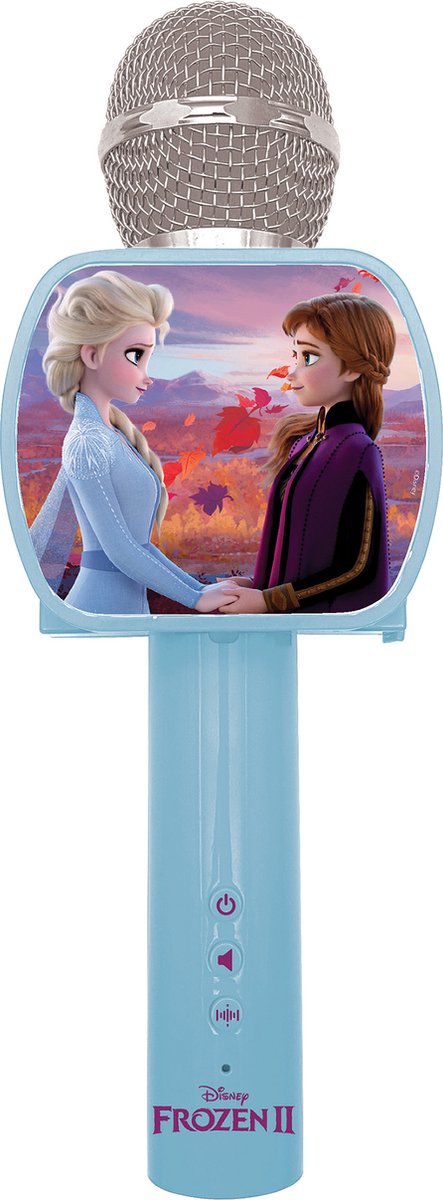 LEXIBOOK Microphone enfant Bluetooth changeur de voix Disney La Reine des  neiges 2