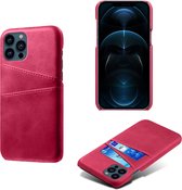 Apple iPhone 13 Pro Back Cover | Pu Leren Telefoonhoesje | Wallet | Roze